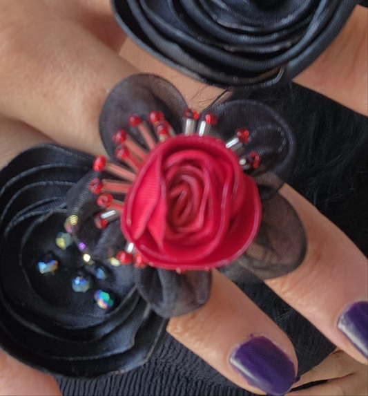 ANILLO FLORECITA ROCKERA